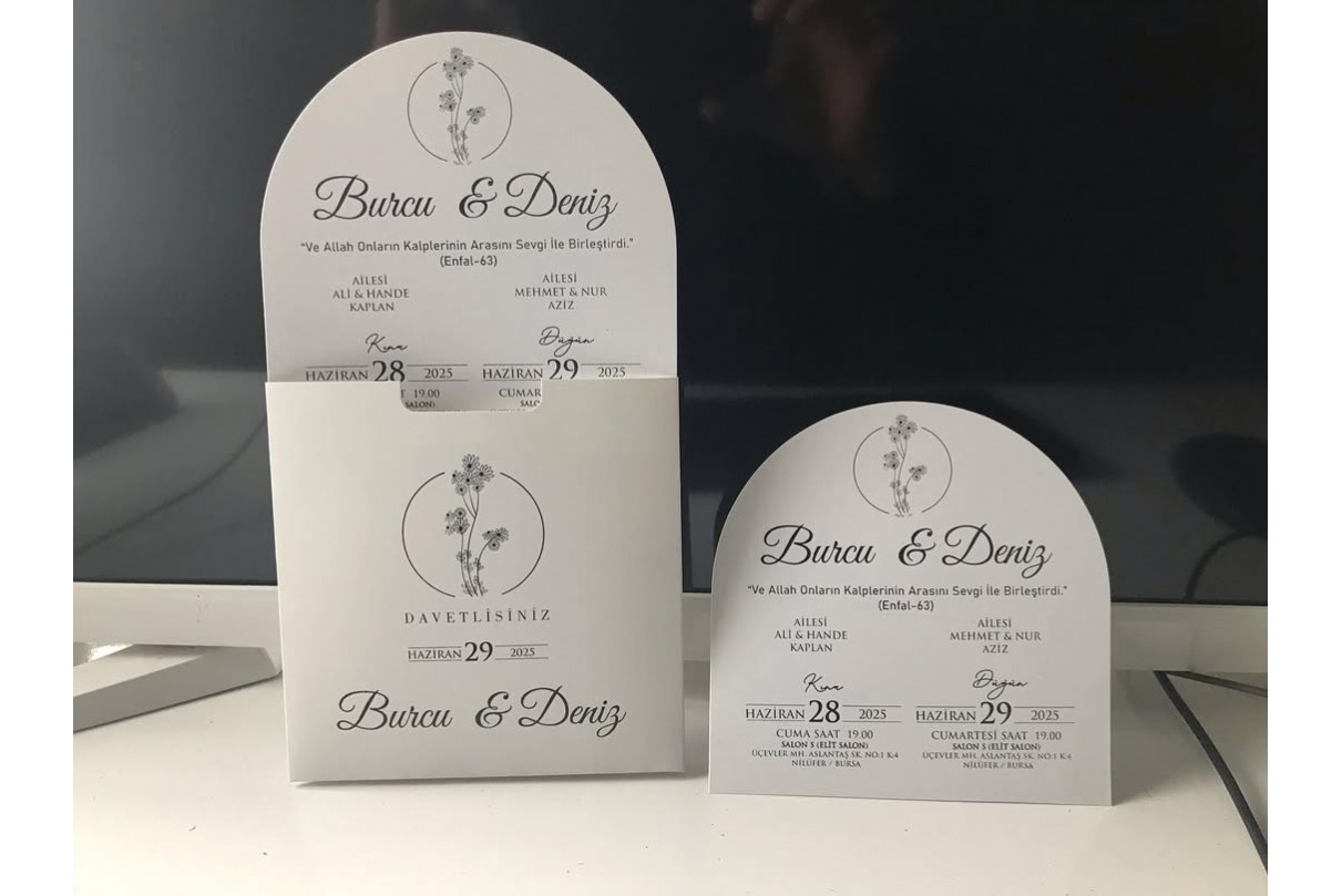 OVAL DÜGÜN DAVETİYE 309