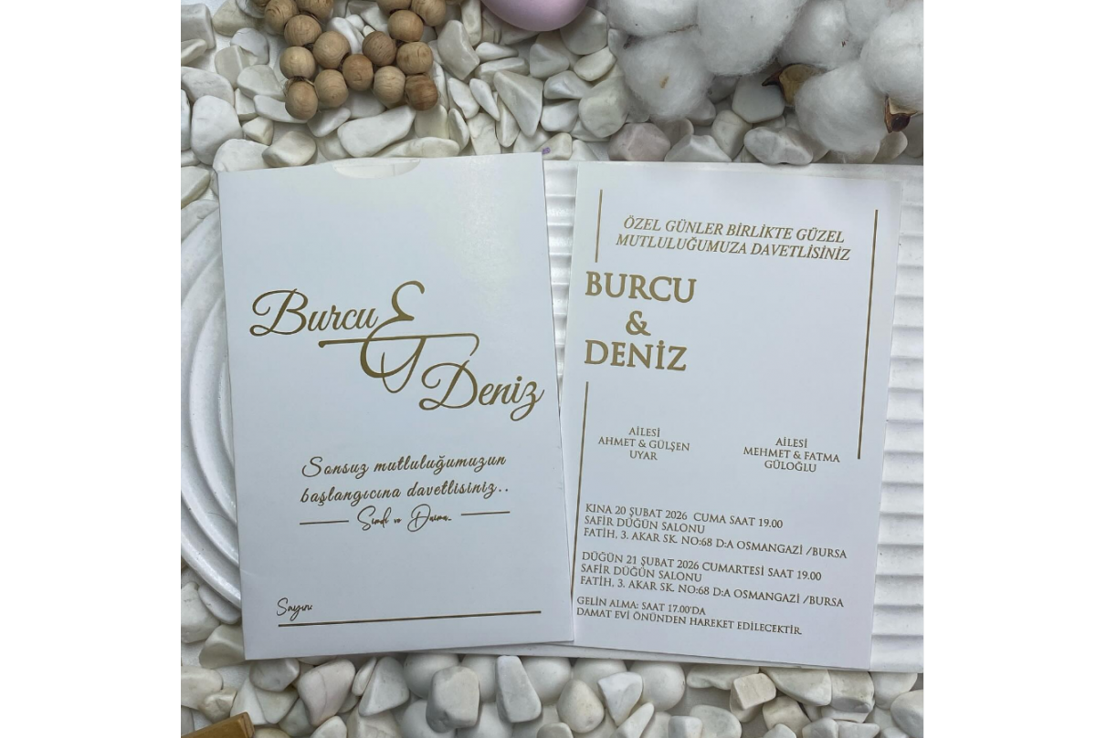 DİKEY ZARFLI ONLİNE DAVETİYE-804