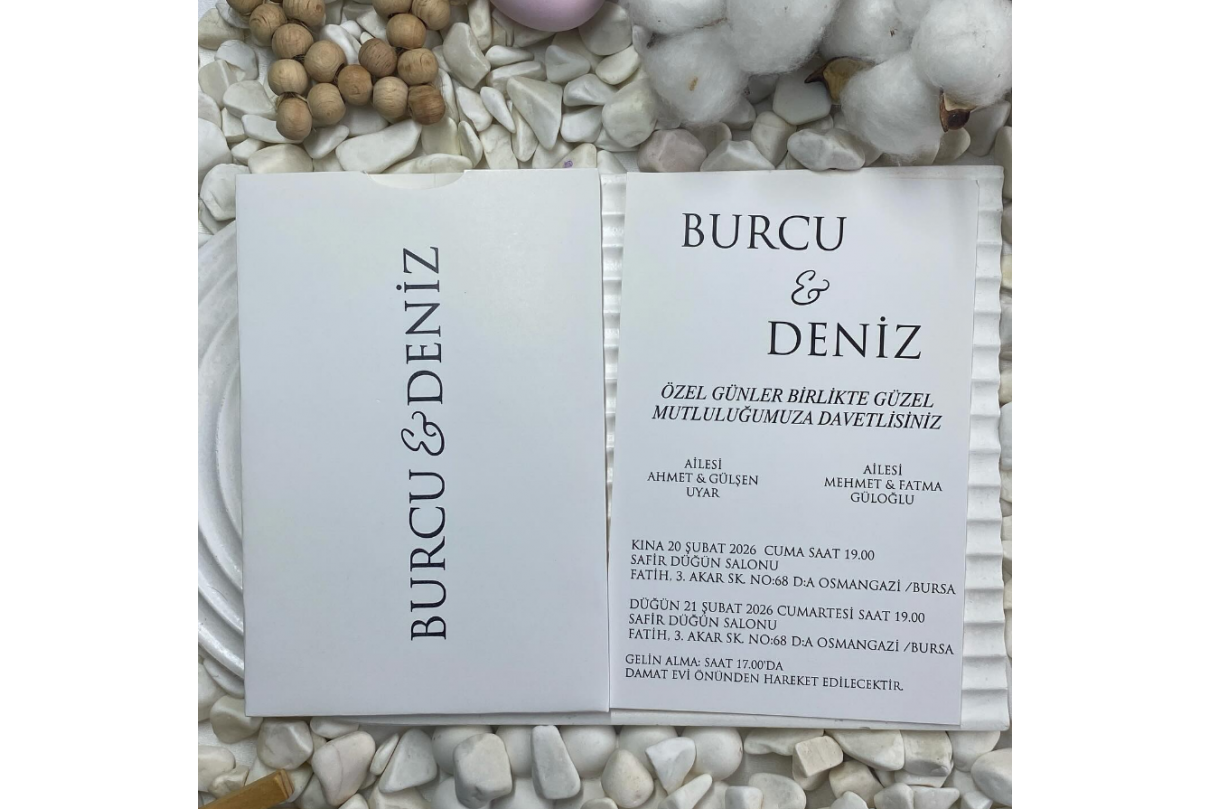 DİKEY ZARFLI ONLİNE DAVETİYE-805