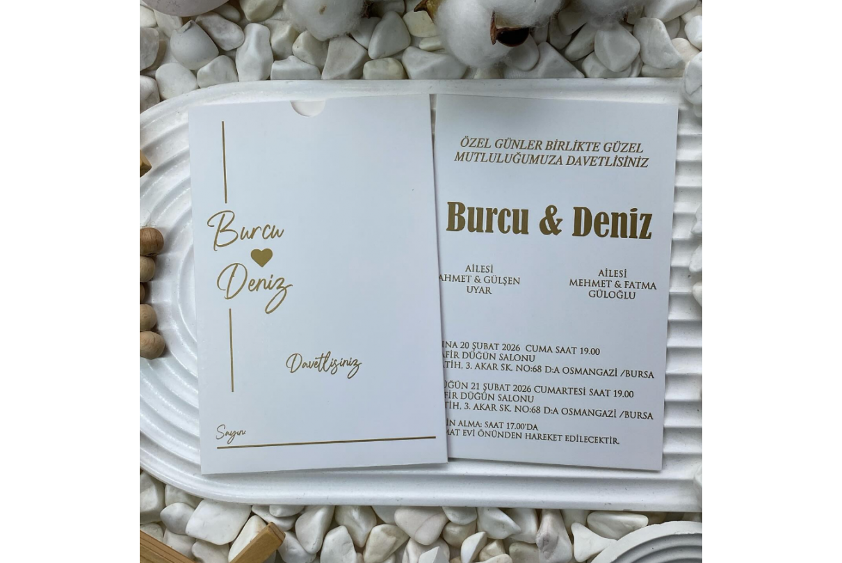 DİKEY ZARFLI ONLİNE DAVETİYE-810