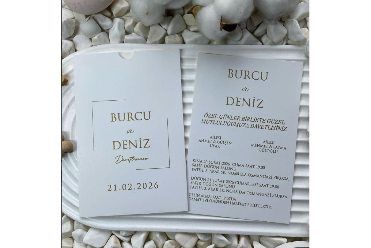DİKEY ZARFLI ONLİNE DAVETİYE-813
