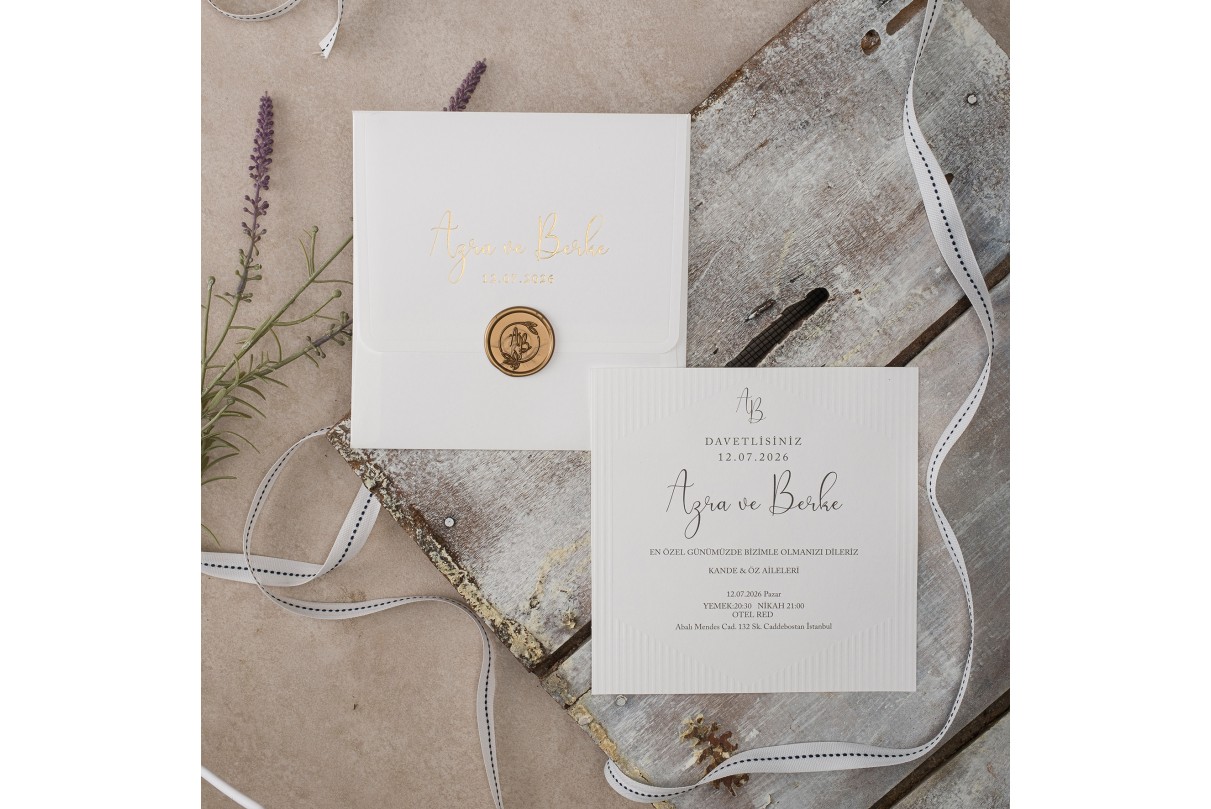 krnpoleko 40322 DÜGÜN DAVETİYESİ MÜHÜRSÜZ