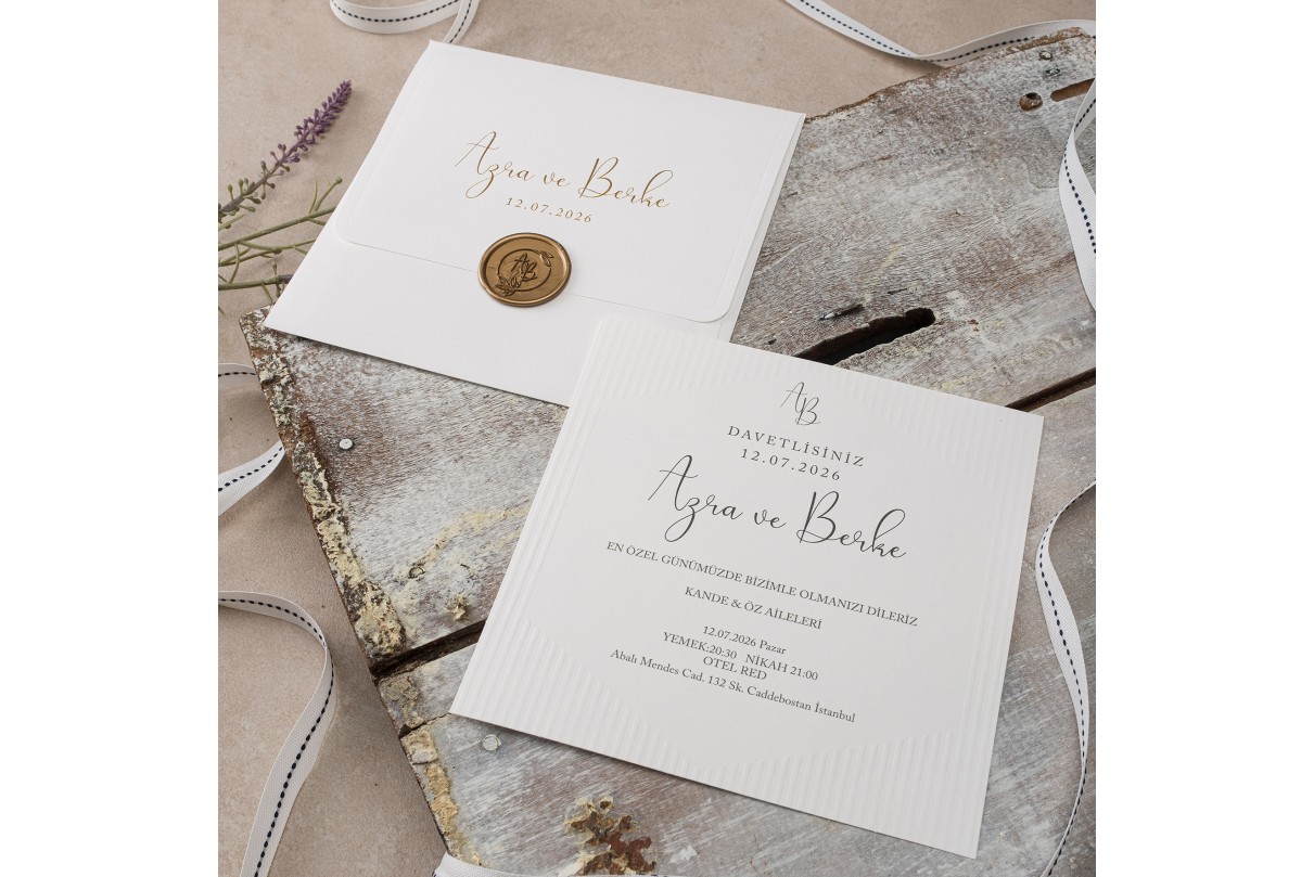 krnpoleko 40322 DÜGÜN DAVETİYESİ MÜHÜRSÜZ