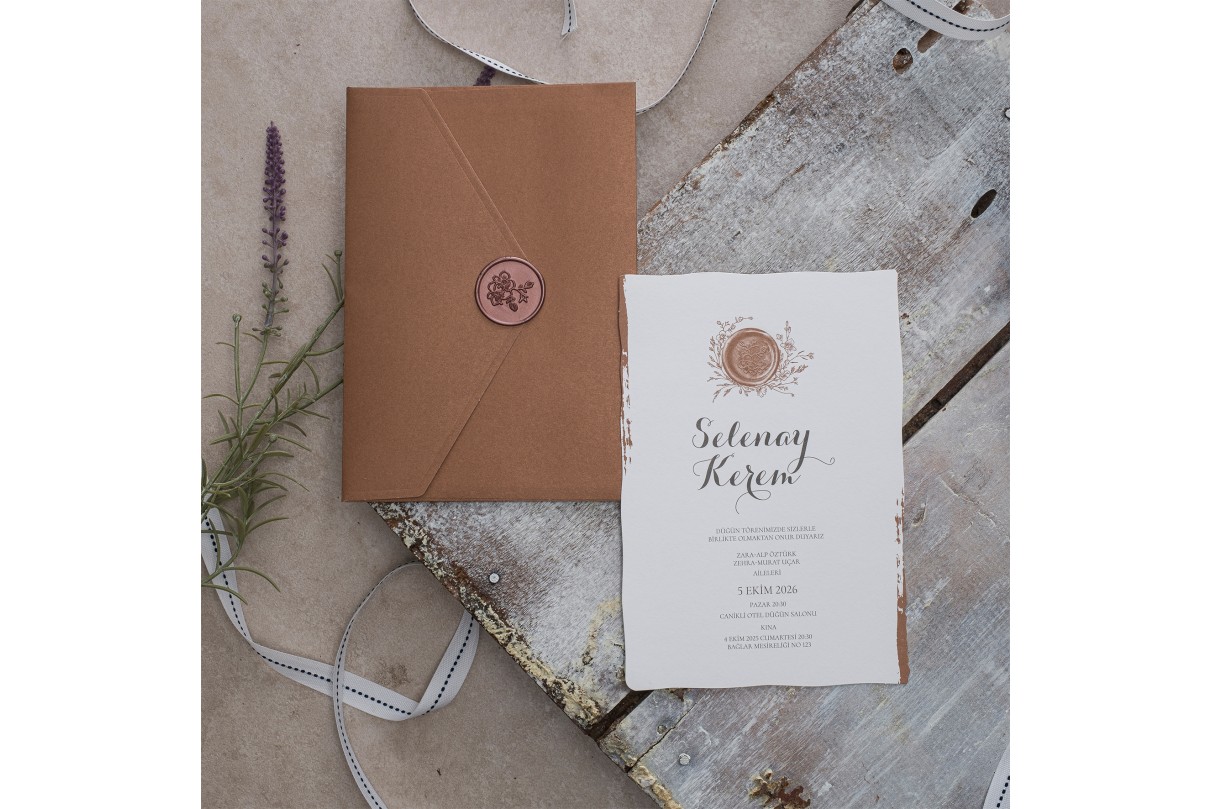 krnpoleko 40346 DÜGÜN DAVETİYESİ MÜHÜRSÜZ