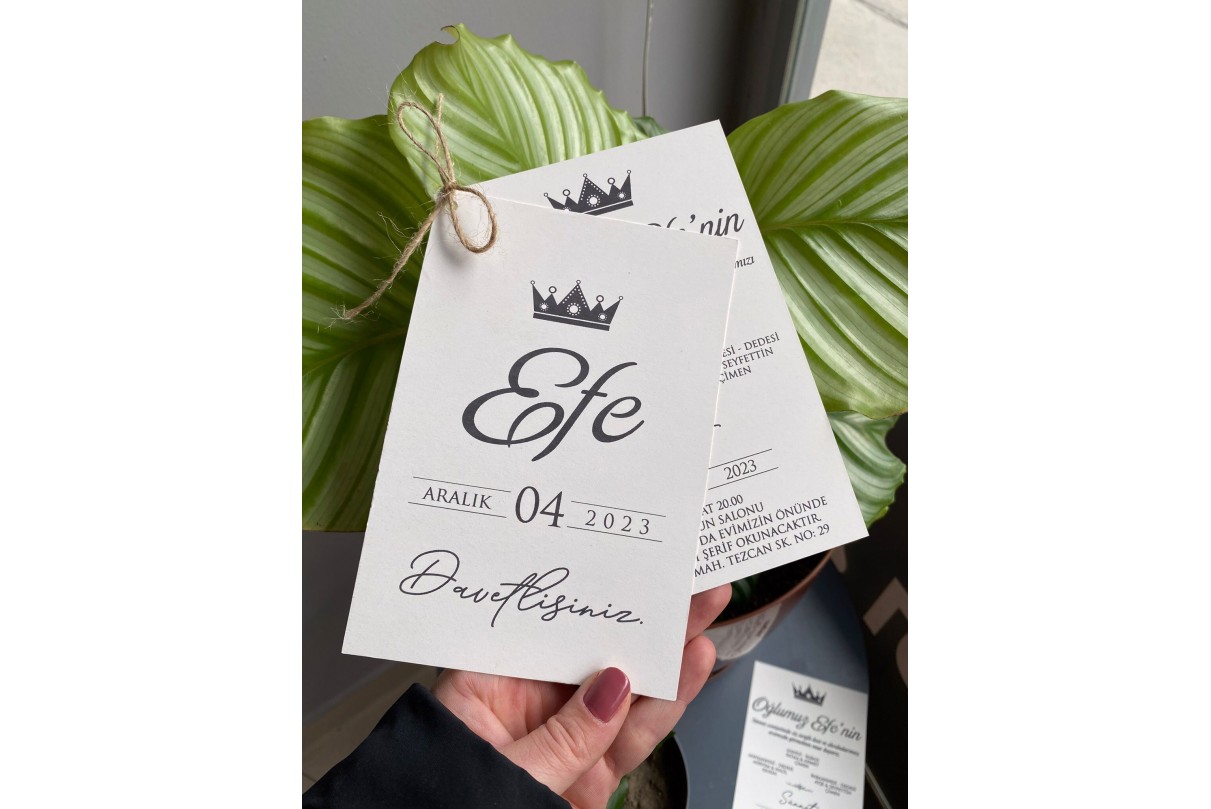 İKİZ SÜNNET DAVETİYESİ 2004