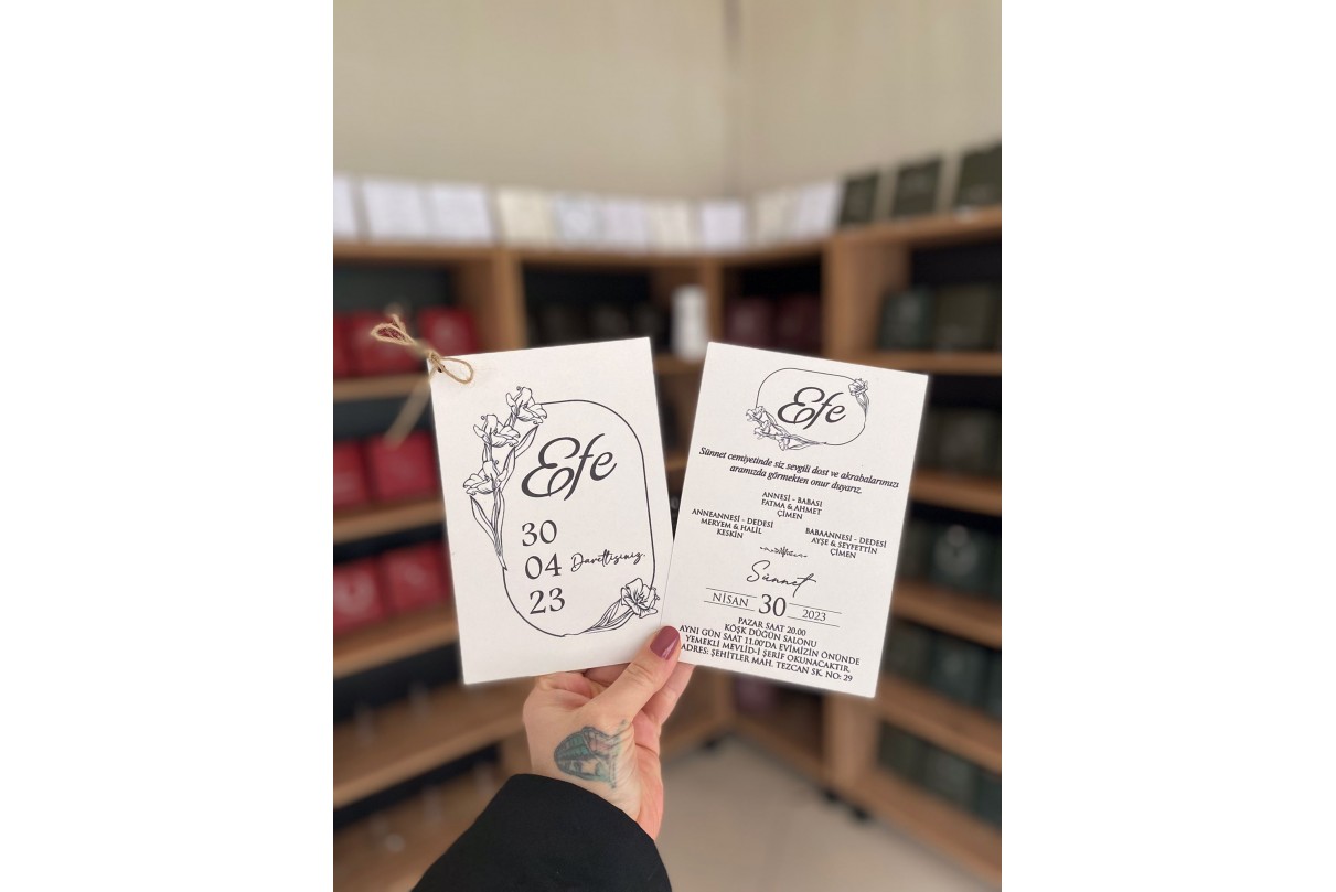 İKİZ SÜNNET DAVETİYESİ 2005