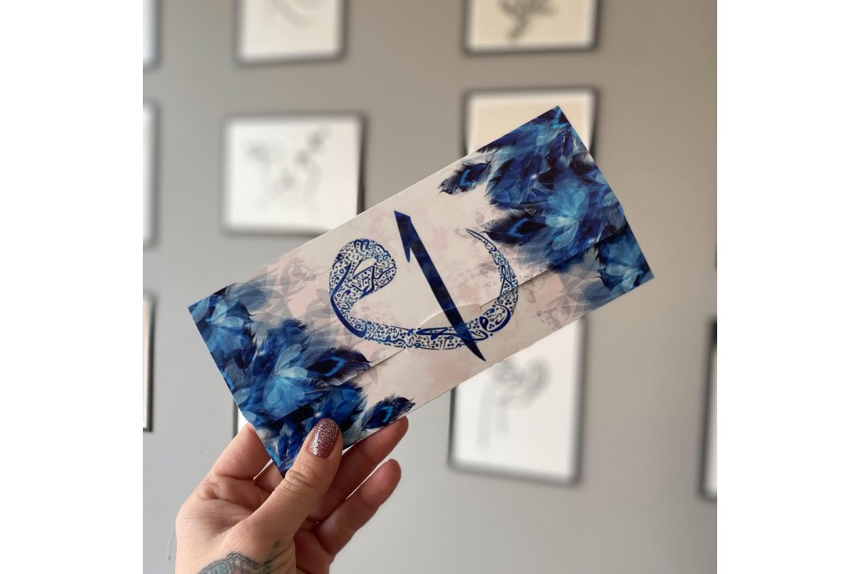 şık katlamalı sünnet davetiye  kat-505