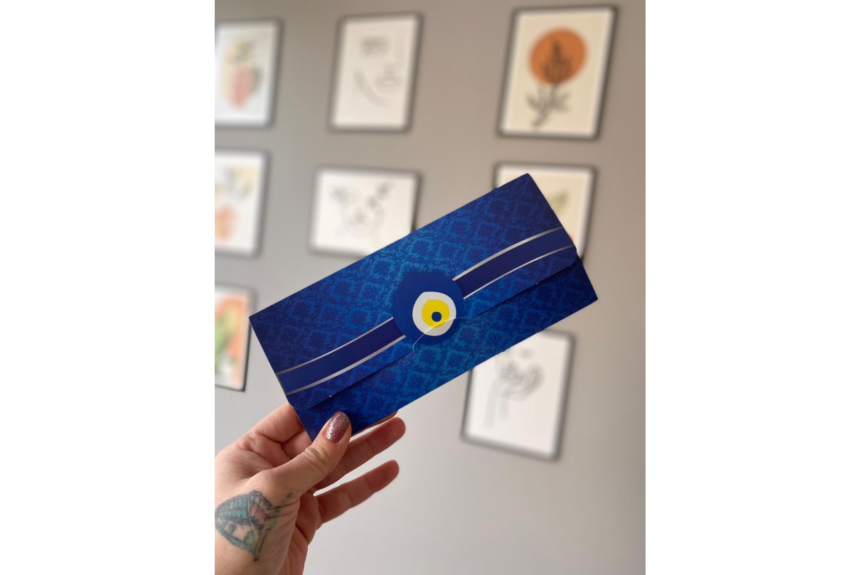 şık katlamalı sünnet davetiye  kat-509